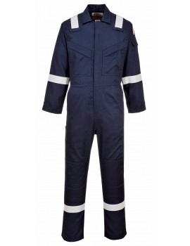 FR21 - Flame Resistant Super Light Weight Anti-Static Coverall - Navy Clothing